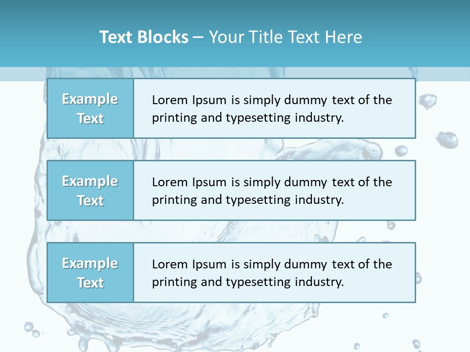Abstract Clean Wet PowerPoint Template