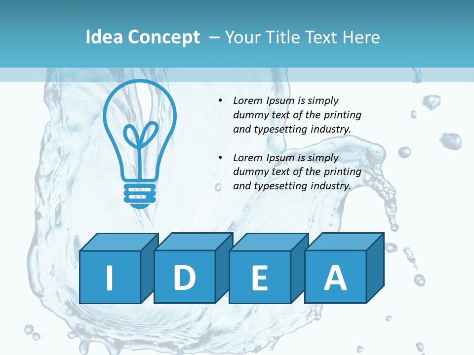 Abstract Clean Wet PowerPoint Template