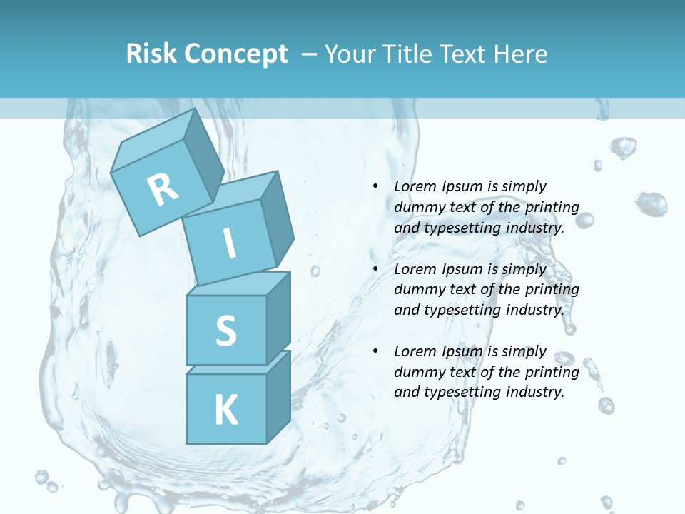 Abstract Clean Wet PowerPoint Template