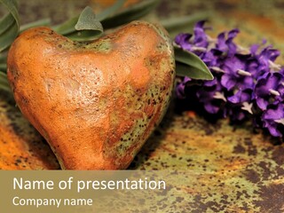 Amorousness Affection Plant PowerPoint Template