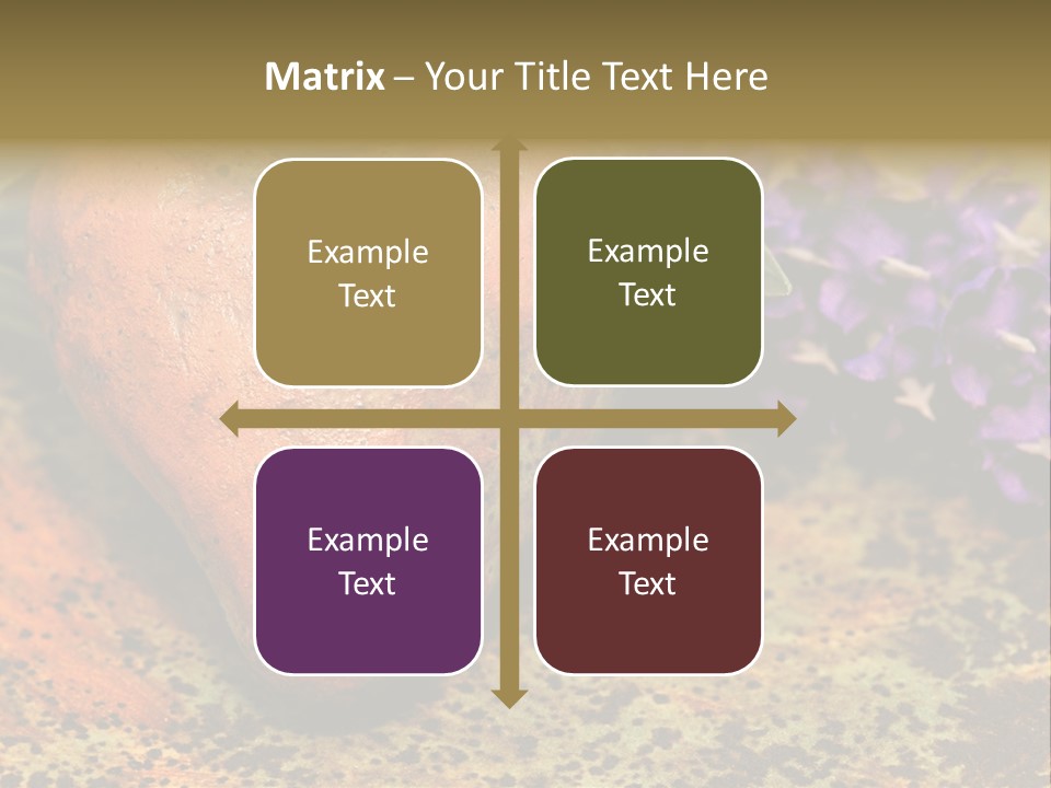 Amorousness Affection Plant PowerPoint Template