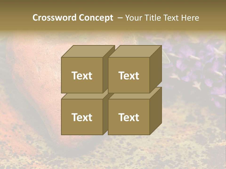 Amorousness Affection Plant PowerPoint Template