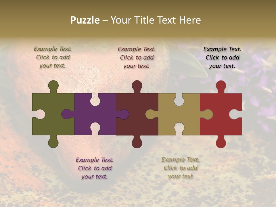 Amorousness Affection Plant PowerPoint Template