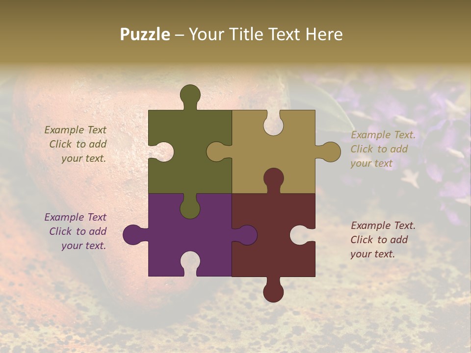 Amorousness Affection Plant PowerPoint Template