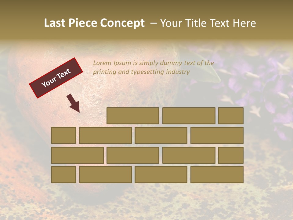 Amorousness Affection Plant PowerPoint Template