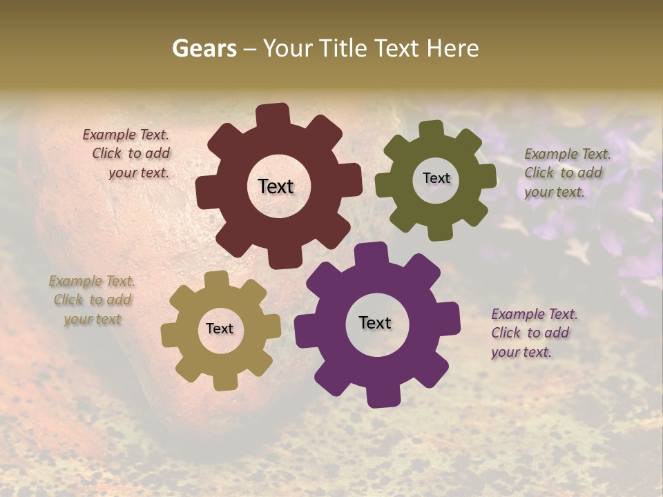 Amorousness Affection Plant PowerPoint Template