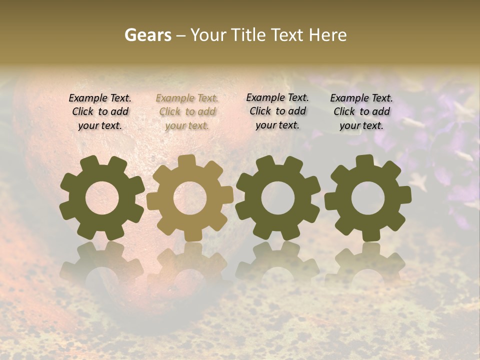 Amorousness Affection Plant PowerPoint Template