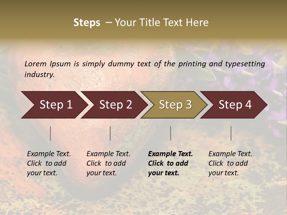 Amorousness Affection Plant PowerPoint Template