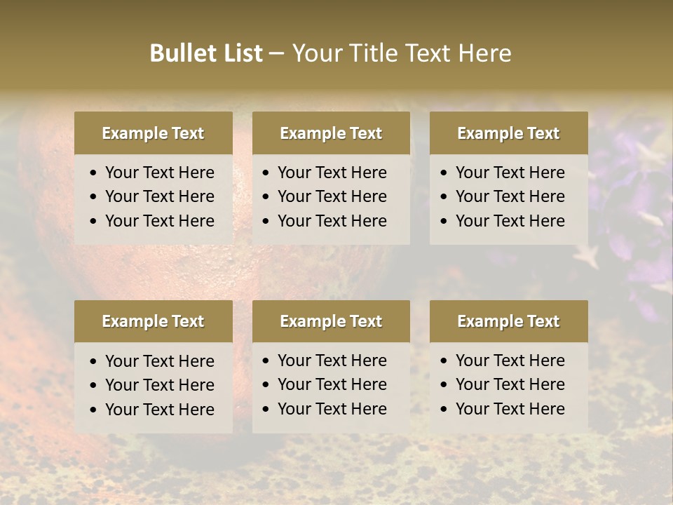 Amorousness Affection Plant PowerPoint Template