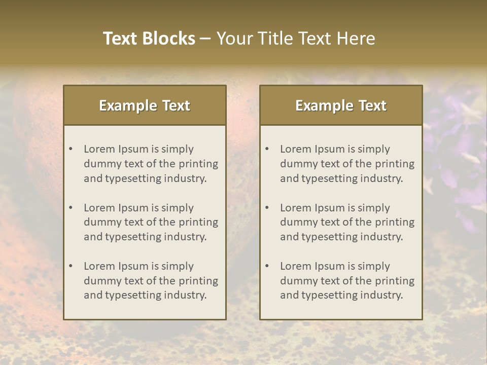 Amorousness Affection Plant PowerPoint Template