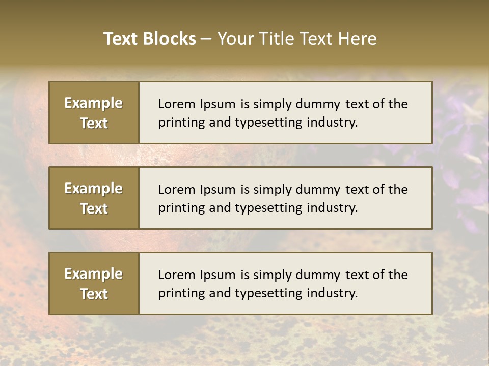 Amorousness Affection Plant PowerPoint Template