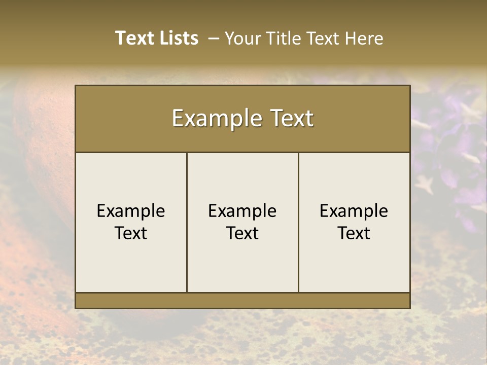 Amorousness Affection Plant PowerPoint Template