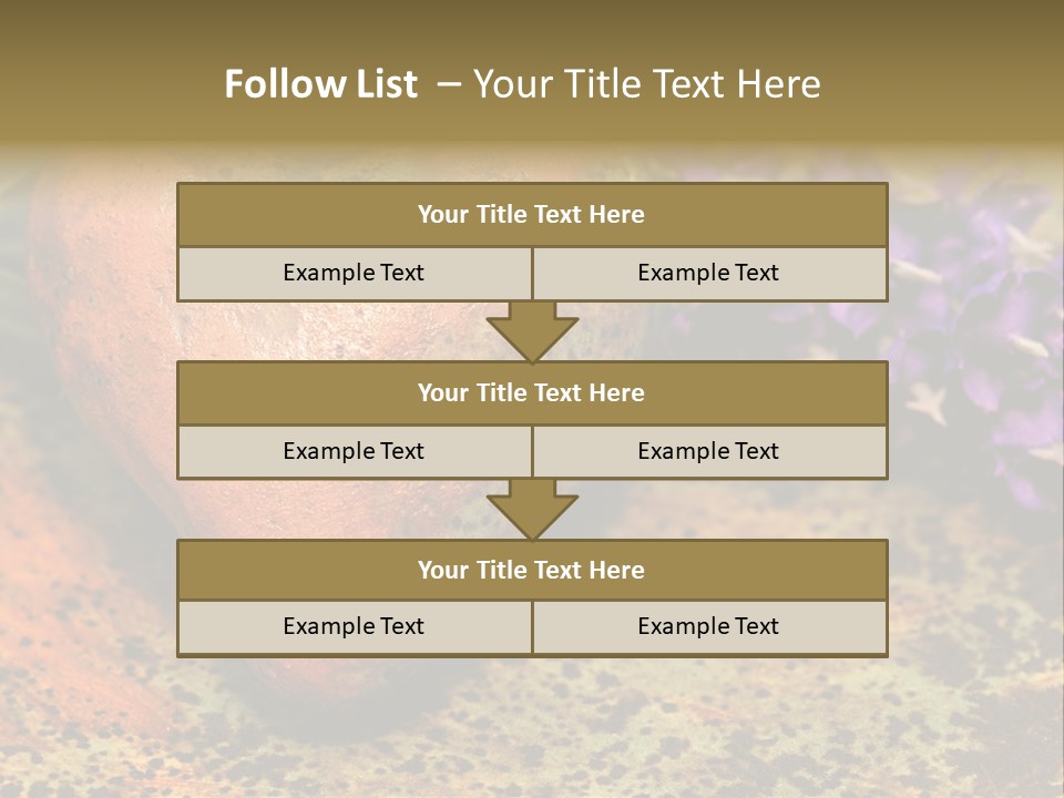 Amorousness Affection Plant PowerPoint Template