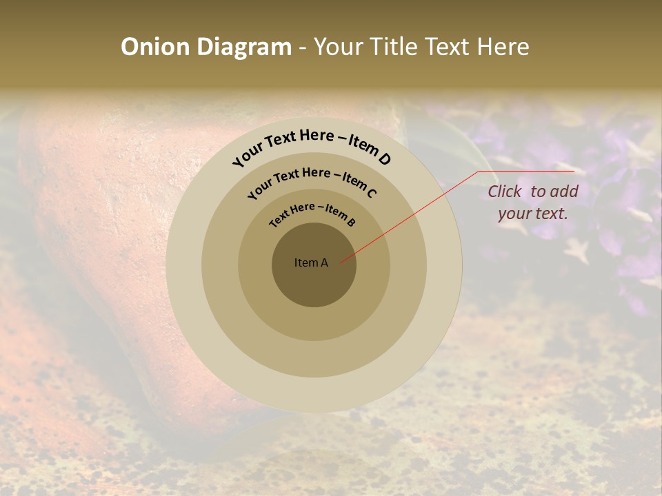 Amorousness Affection Plant PowerPoint Template