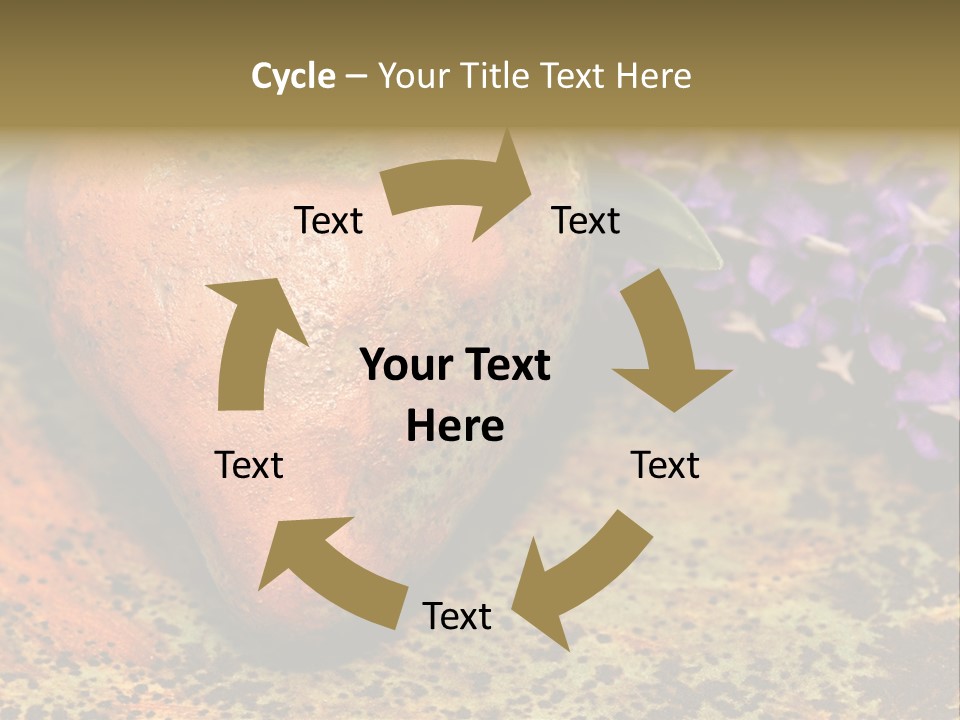 Amorousness Affection Plant PowerPoint Template