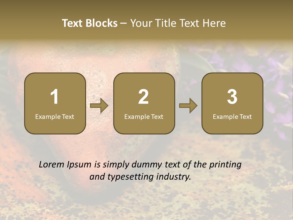 Amorousness Affection Plant PowerPoint Template