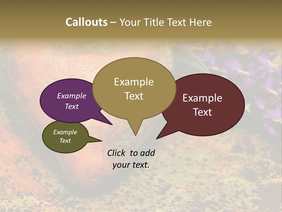 Amorousness Affection Plant PowerPoint Template