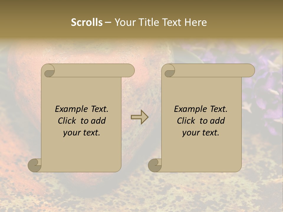 Amorousness Affection Plant PowerPoint Template