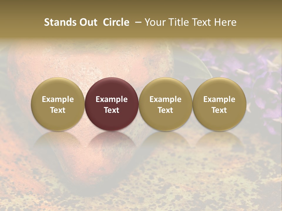 Amorousness Affection Plant PowerPoint Template