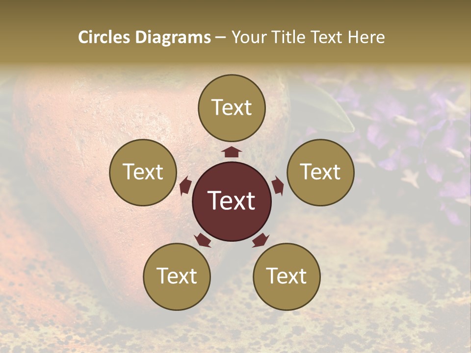 Amorousness Affection Plant PowerPoint Template