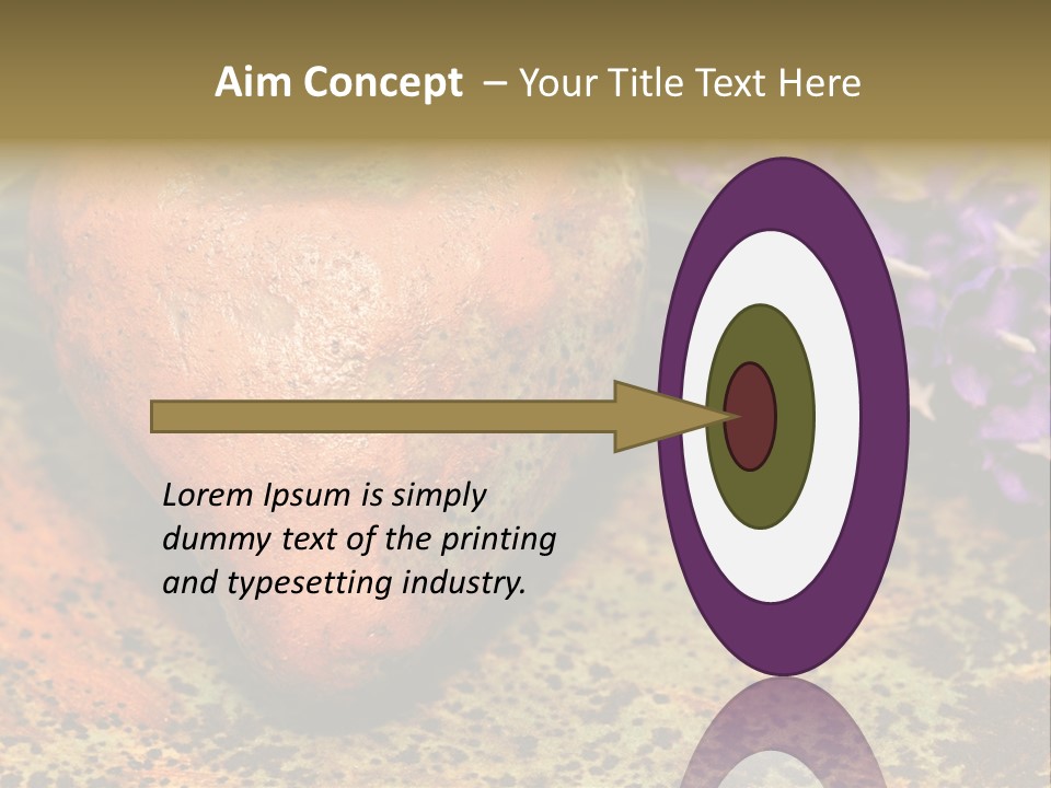 Amorousness Affection Plant PowerPoint Template