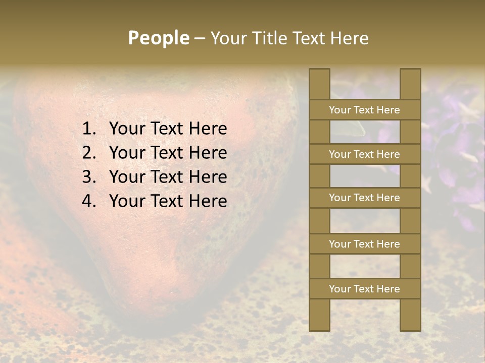 Amorousness Affection Plant PowerPoint Template