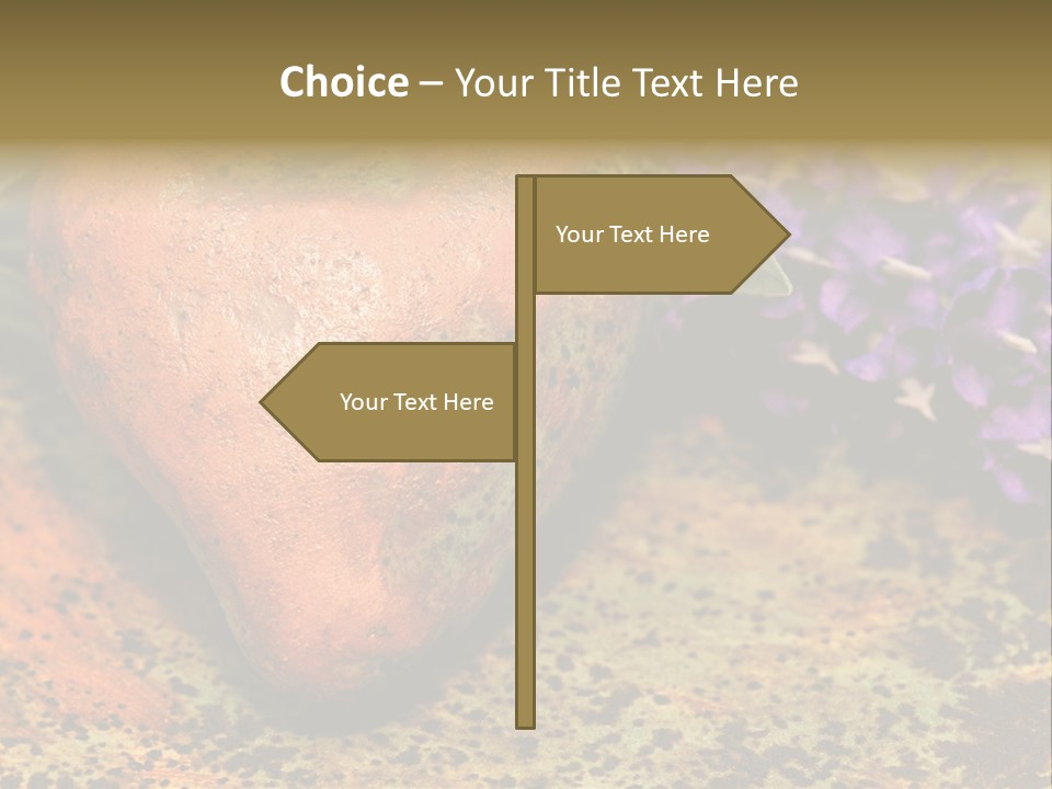 Amorousness Affection Plant PowerPoint Template