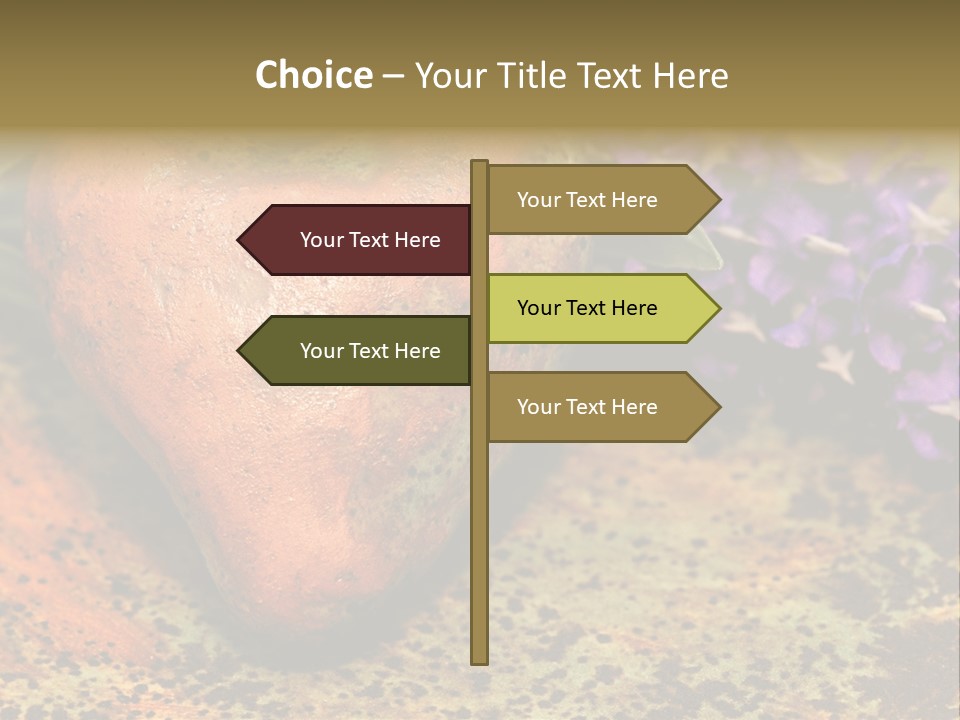 Amorousness Affection Plant PowerPoint Template