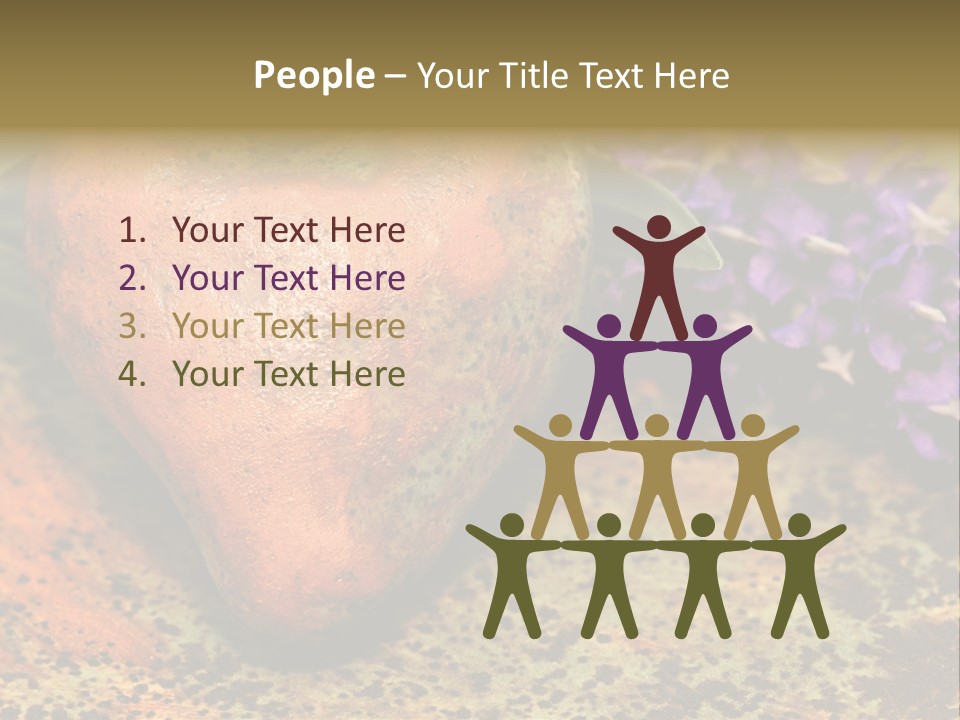 Amorousness Affection Plant PowerPoint Template