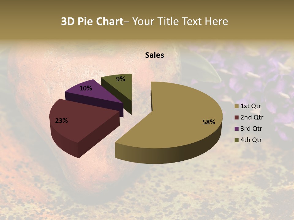 Amorousness Affection Plant PowerPoint Template