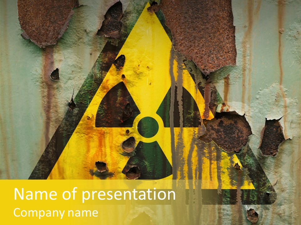 Castor Waste Sign PowerPoint Template