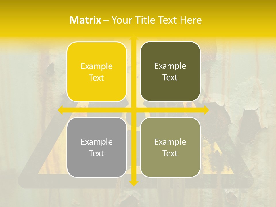 Castor Waste Sign PowerPoint Template