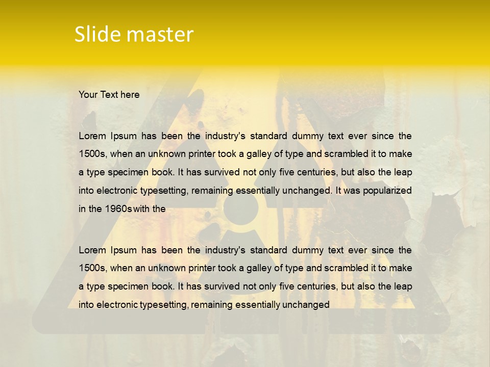 Castor Waste Sign PowerPoint Template