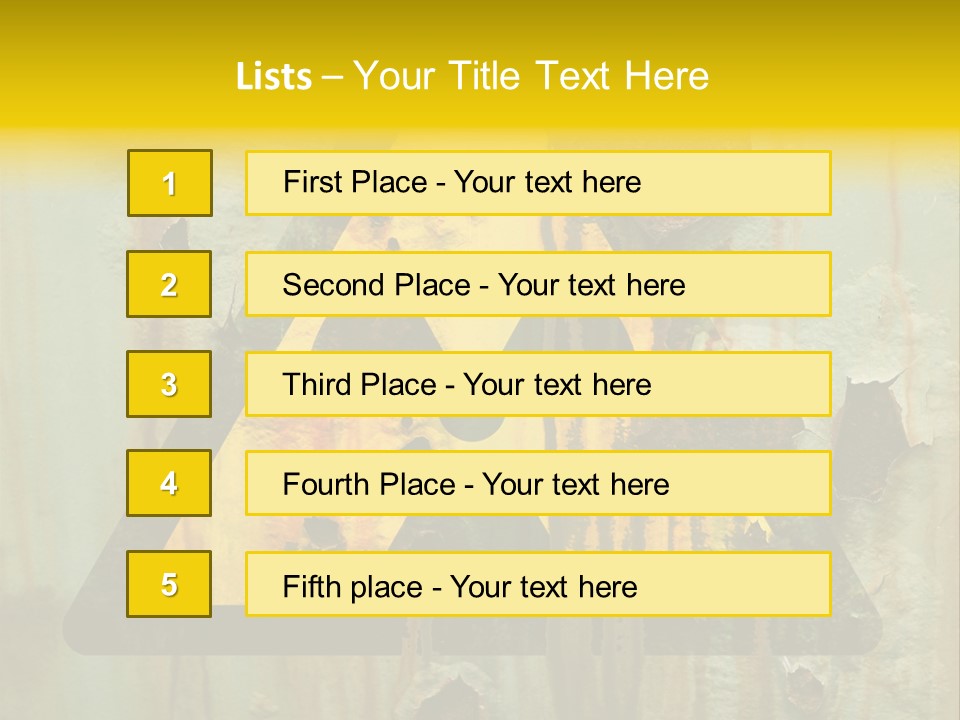 Castor Waste Sign PowerPoint Template