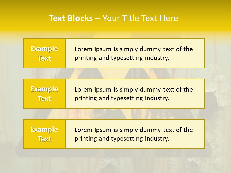 Castor Waste Sign PowerPoint Template