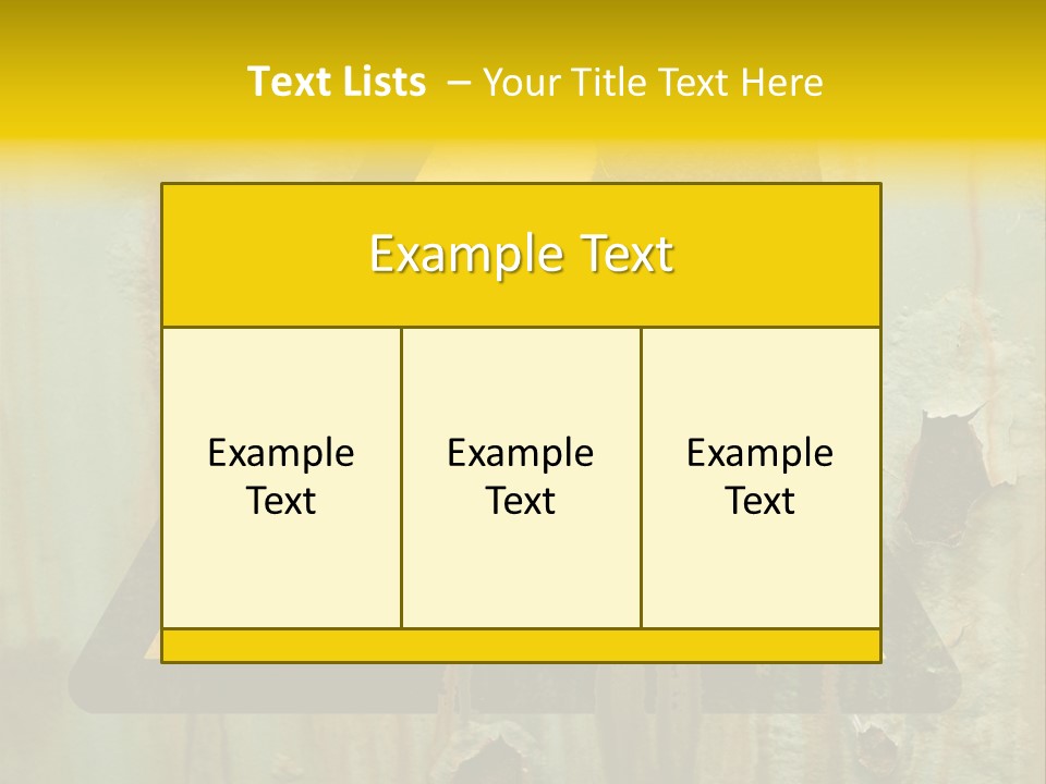 Castor Waste Sign PowerPoint Template
