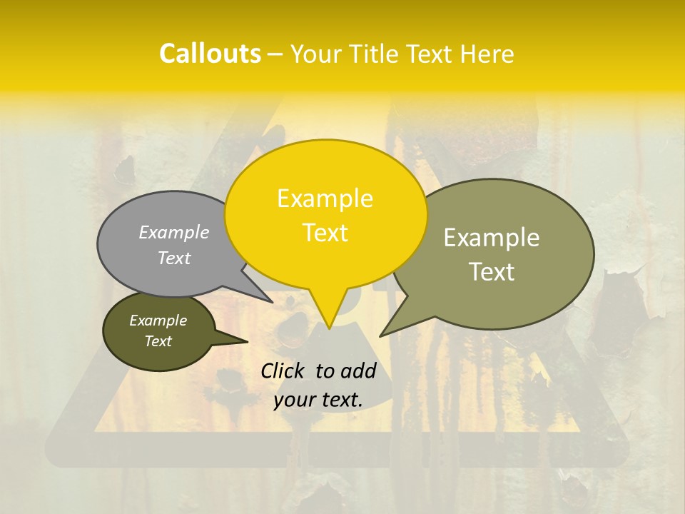 Castor Waste Sign PowerPoint Template