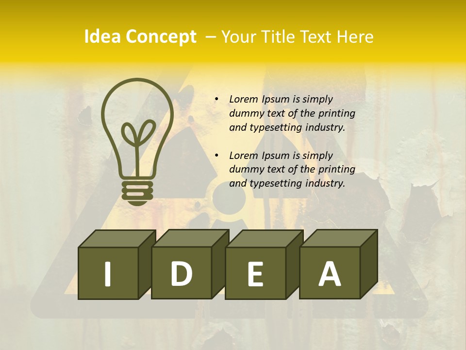 Castor Waste Sign PowerPoint Template