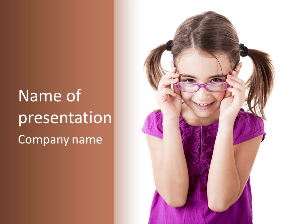 Isolated One Young PowerPoint Template