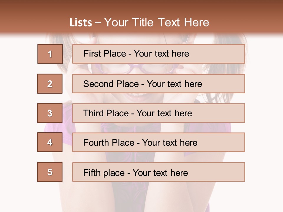 Isolated One Young PowerPoint Template