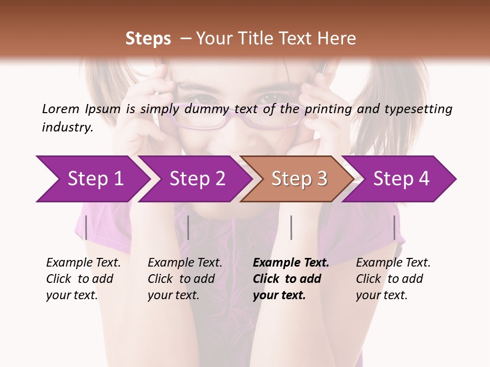 Isolated One Young PowerPoint Template
