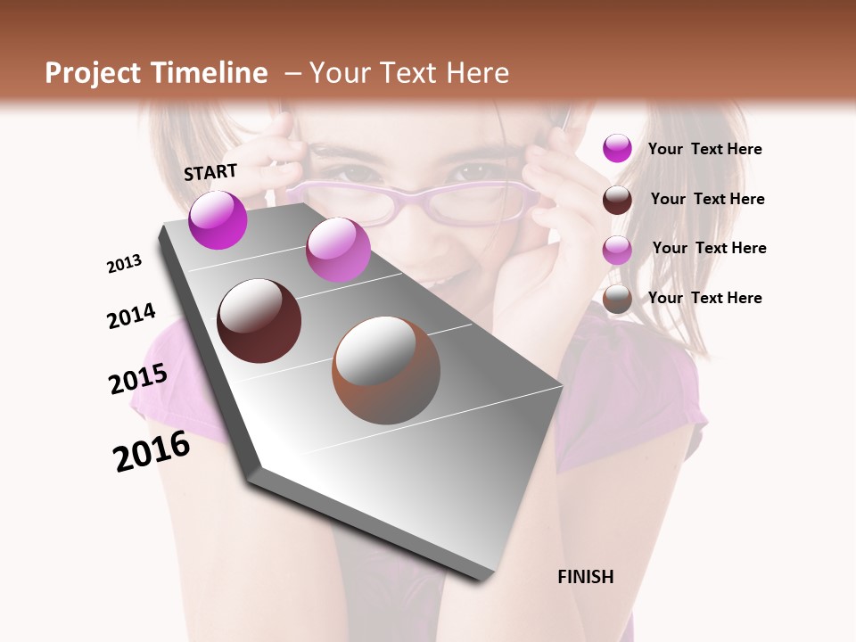 Isolated One Young PowerPoint Template