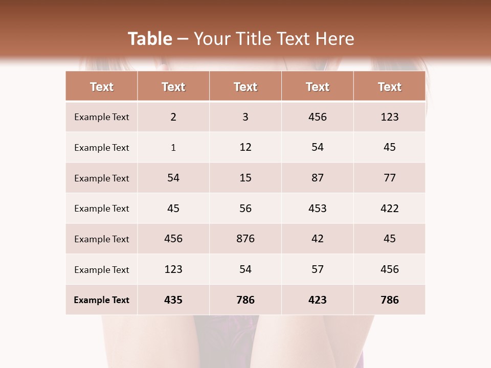 Isolated One Young PowerPoint Template
