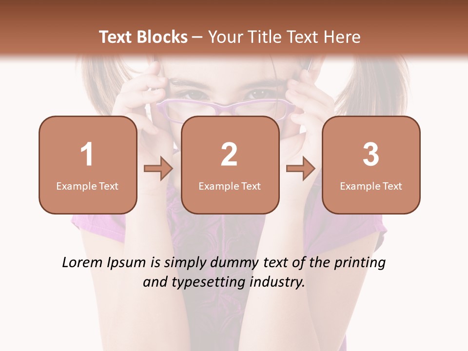 Isolated One Young PowerPoint Template