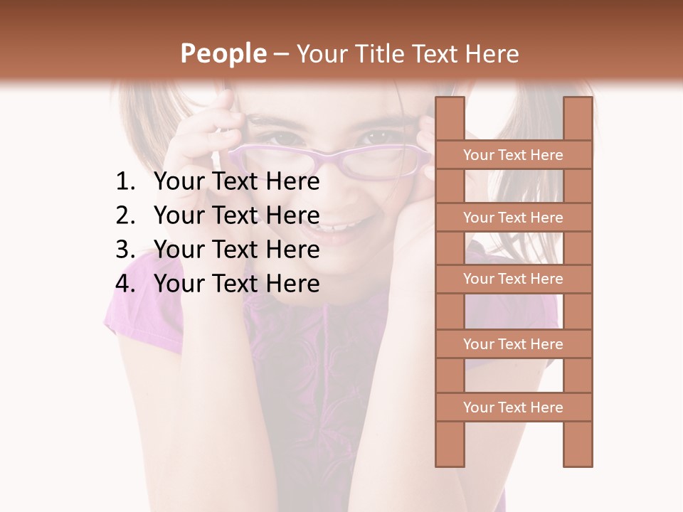 Isolated One Young PowerPoint Template