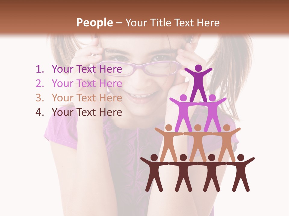 Isolated One Young PowerPoint Template