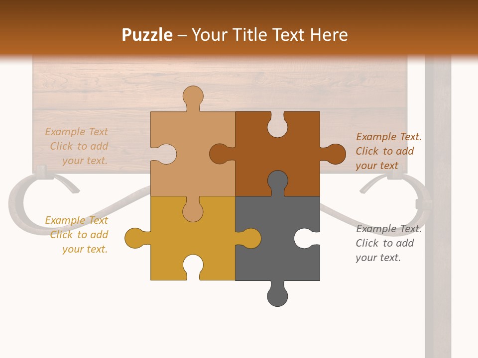 Frame Antique Copper PowerPoint Template