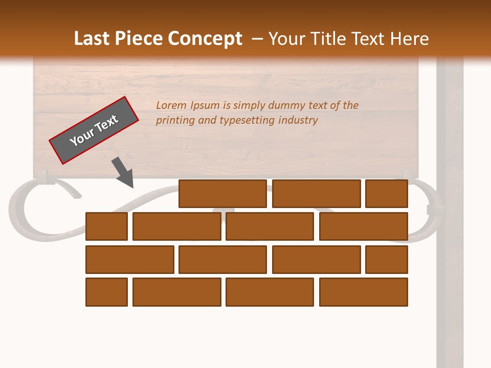 Frame Antique Copper PowerPoint Template