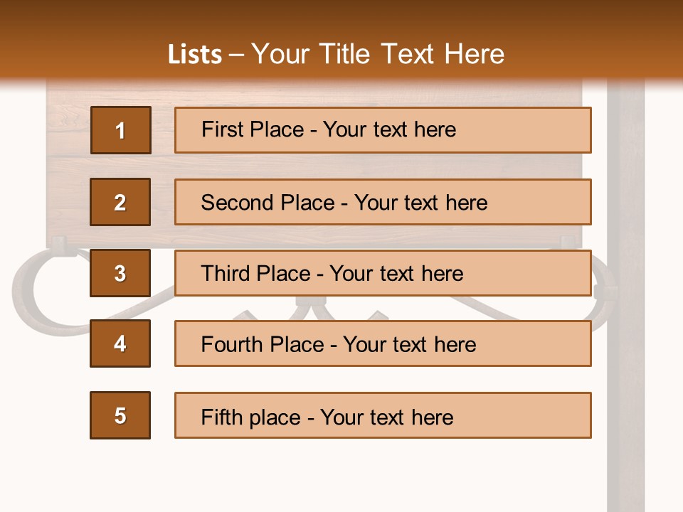 Frame Antique Copper PowerPoint Template