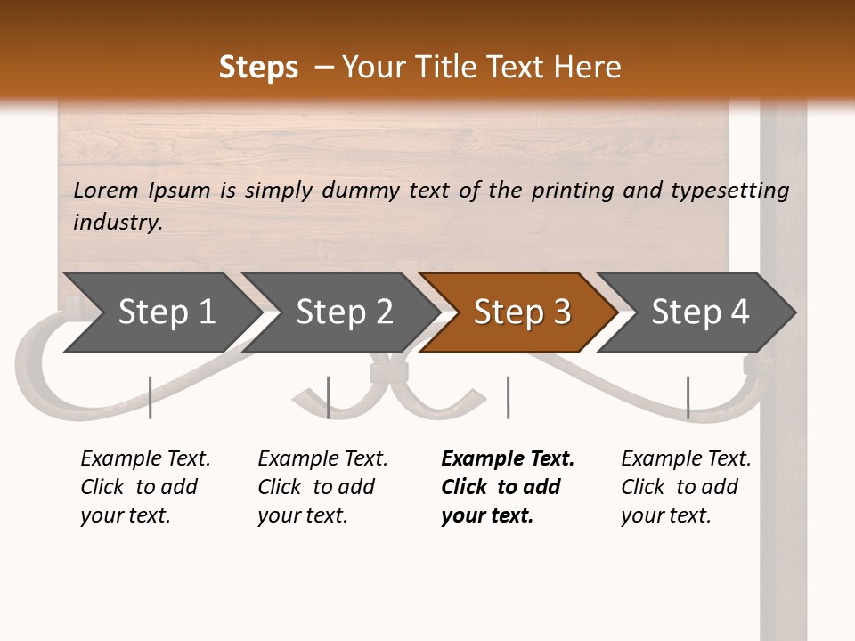 Frame Antique Copper PowerPoint Template